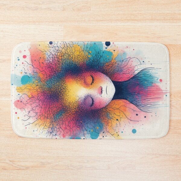 Item preview, Colorful thoughts of a melancholic figure designed and sold by Mianku | Für das Leben.