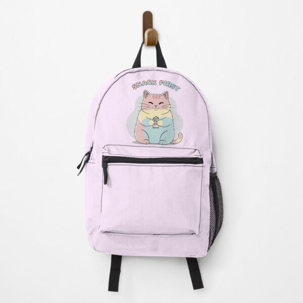 Item preview, Snack First Minimal Cute Art | Cute Pastel Cat   designed and sold by Moon's Arts.