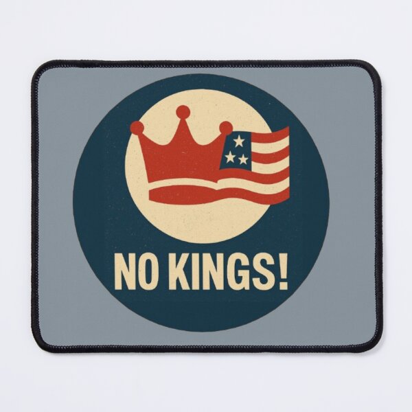 Item preview, "No Kings" slogan used in the US during mass protests designed and sold by JaroDesign2023.