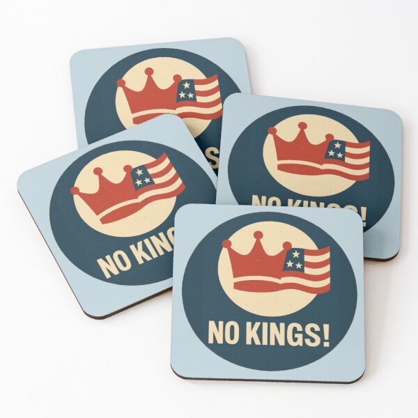 Item preview, "No Kings" slogan used in the US during mass protests designed and sold by JaroDesign2023.