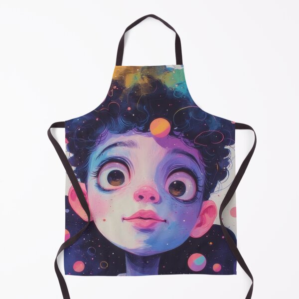 Item preview, Space child portrait in vibrant colors and imagination designed and sold by Mianku | Für das Leben.