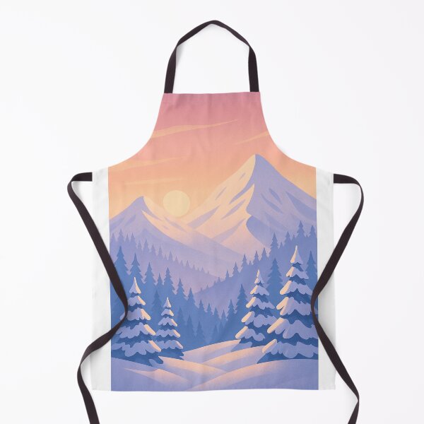 Item preview, Winter Forest Glow with Snowy Pines designed and sold by MIArt Studio.