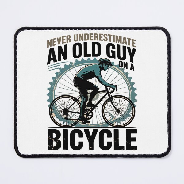 Item preview, Never Underestimate An Old Guy On A Bicycle Cycling 9 designed and sold by AquaKiev.
