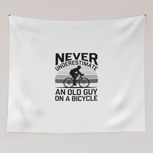 Item preview, Never Underestimate An Old Guy On A Bicycle Cycling 10  designed and sold by SyntaxClaw.