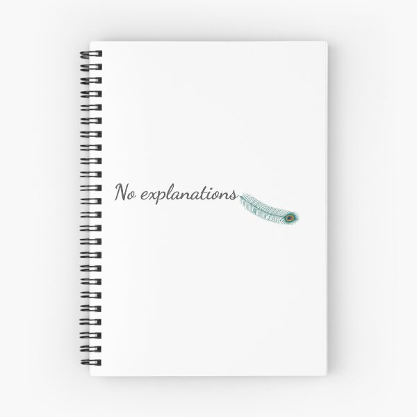 Item preview, No explanations Typography Quote Design | Trendy Text Art for Gifts designed and sold by PixelWaveBD.