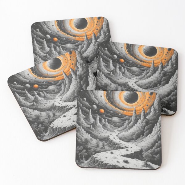 Item preview, Cosmic landscape with celestial bodies and canyon designed and sold by Mianku | Für das Leben.