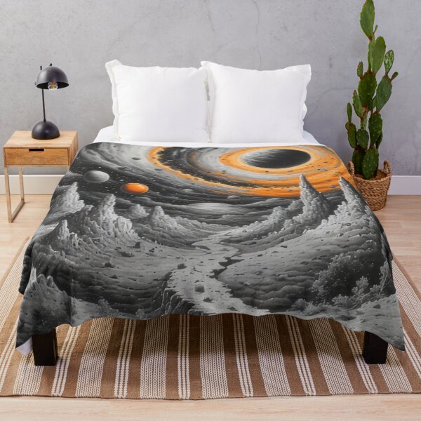Item preview, Cosmic landscape with celestial bodies and canyon designed and sold by Mianku | Für das Leben.