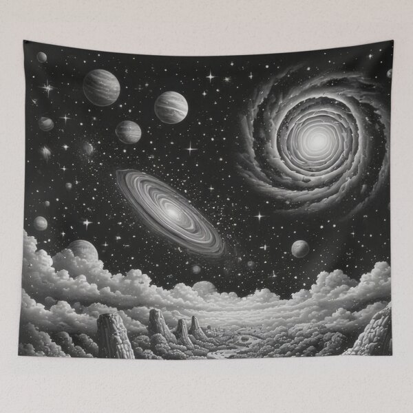 Item preview, Cosmic landscape with celestial bodies designed and sold by Mianku | Für das Leben.