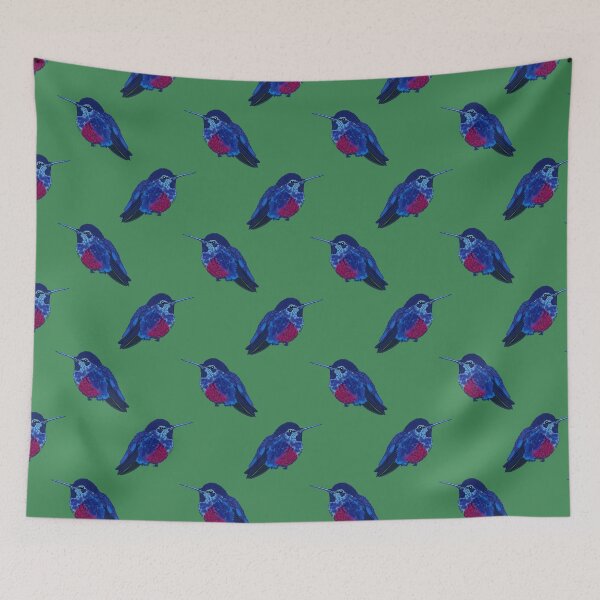 Item preview, Pink Belly Hummingbird-Green designed and sold by deblevart.