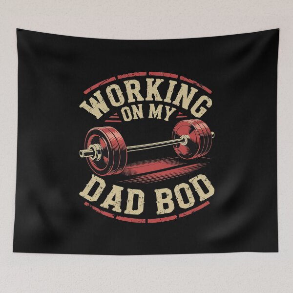 Item preview, Working On My Dad Bod Weightlifting Fitness Gym Fathers Day 7  designed and sold by FadeOfThrone.