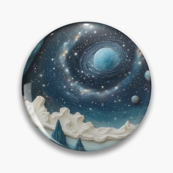 Item preview, Dream landscape: Mountains under stars and planets designed and sold by Mianku | Für das Leben.