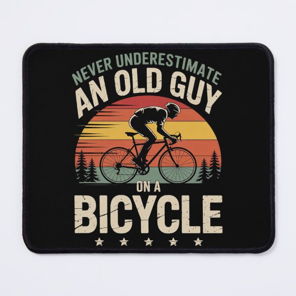 Item preview, Never Underestimate An Old Guy On A Bicycle Cycling4 designed and sold by AquaKiev.