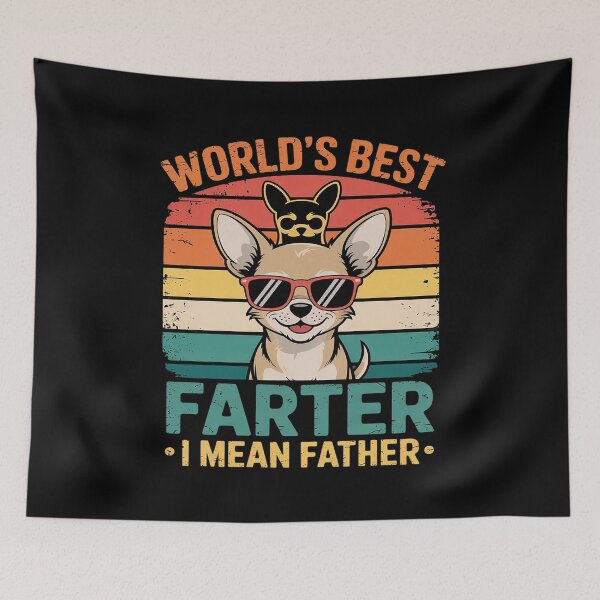 Item preview, World's Best Farter I Mean Father Fathers Day Dad Dog  designed and sold by MarryIsMonth.