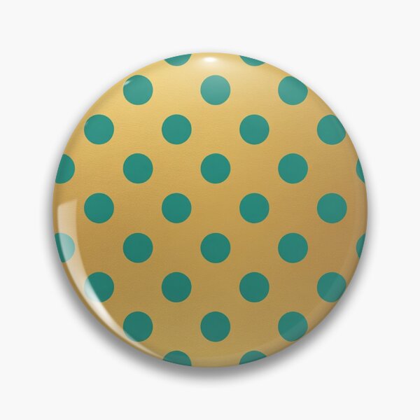 Item preview, Classic Teal Polka Dots Gold Background designed and sold by Ed & Harmony.