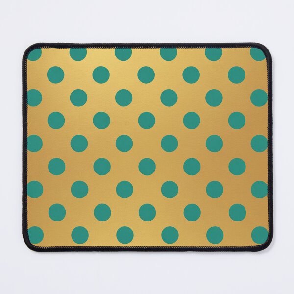 Item preview, Classic Teal Polka Dots Gold Background designed and sold by Ed & Harmony.