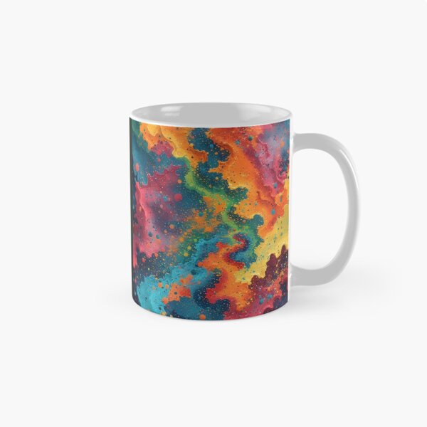 Item preview, A vibrant, abstract explosion of color on a dark background designed and sold by Mianku | Für das Leben.