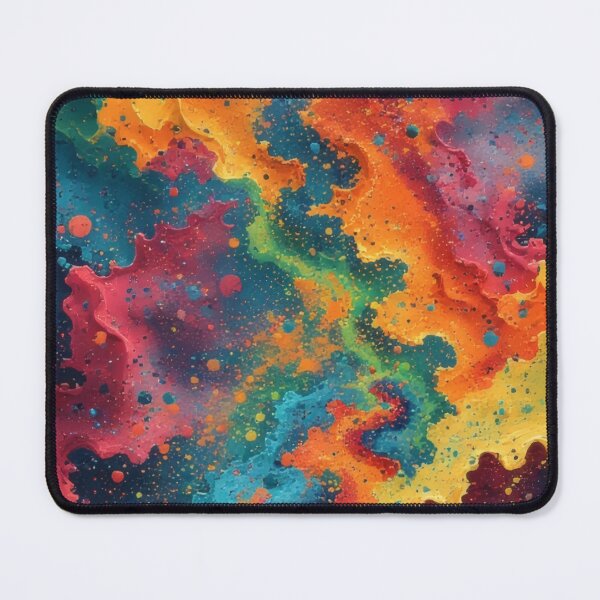 Item preview, A vibrant, abstract explosion of color on a dark background designed and sold by Mianku | Für das Leben.