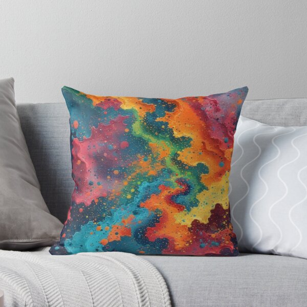 Item preview, A vibrant, abstract explosion of color on a dark background designed and sold by Mianku | Für das Leben.