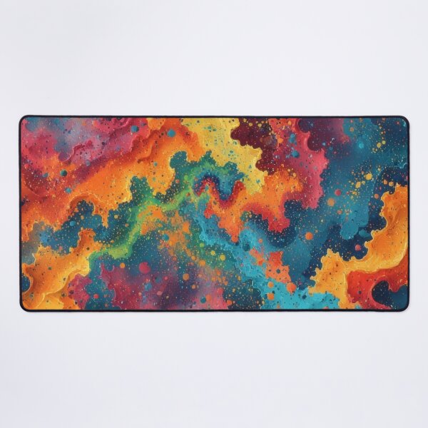 Item preview, A vibrant, abstract explosion of color on a dark background designed and sold by Mianku | Für das Leben.