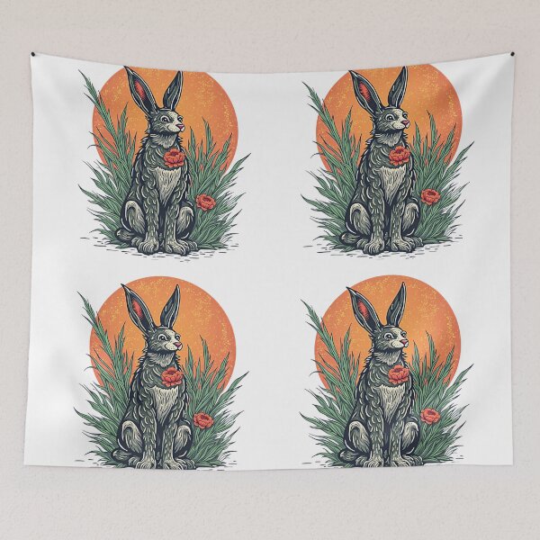 Item preview, Rabbit Vivid Expressions Passion Arts Graphics Colors designed and sold by ART ATTACK ZONE.