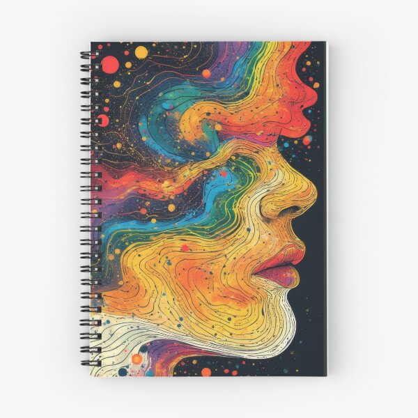 Item preview, Abstract explosion of color in facial profile designed and sold by Mianku | Für das Leben.