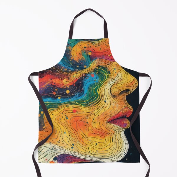 Item preview, Abstract explosion of color in facial profile designed and sold by Mianku | Für das Leben.