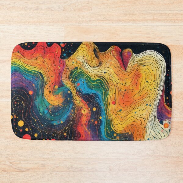Item preview, Abstract explosion of color in facial profile designed and sold by Mianku | Für das Leben.