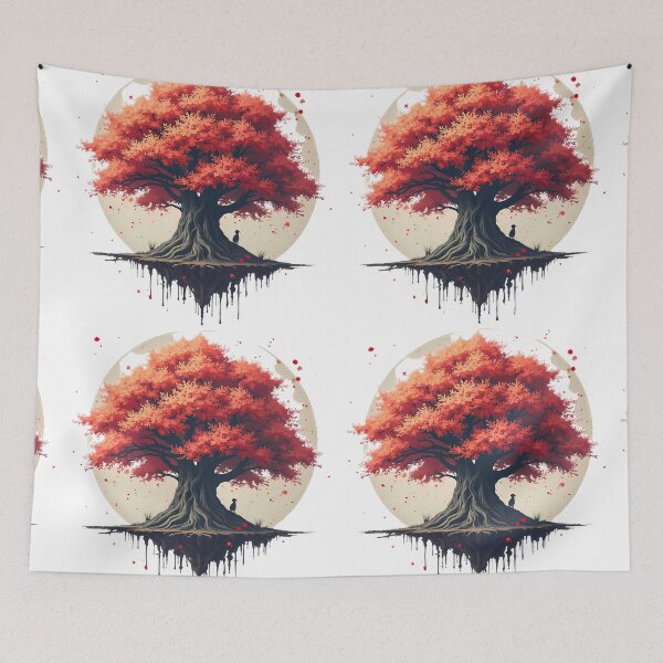 Item preview, Japan Tree Expressions Passion Arts Graphics Colors designed and sold by ART ATTACK ZONE.