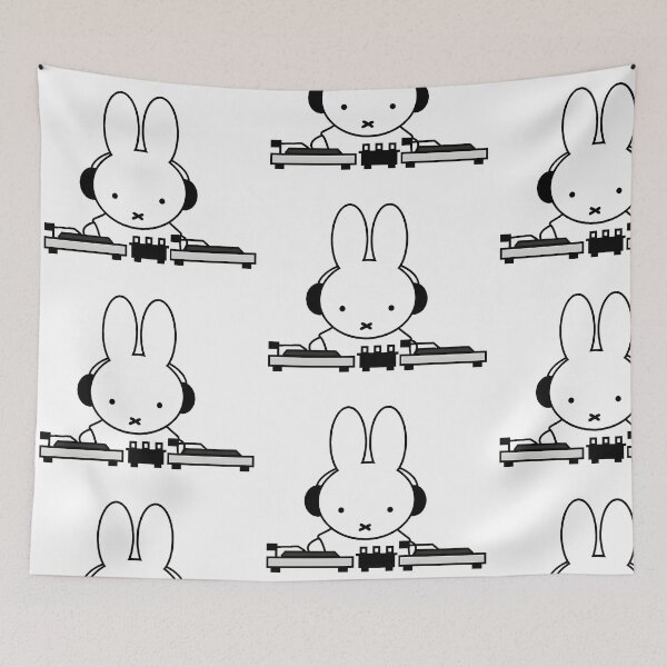 Item preview, Miffy the DJ designed and sold by KrishaCreate.
