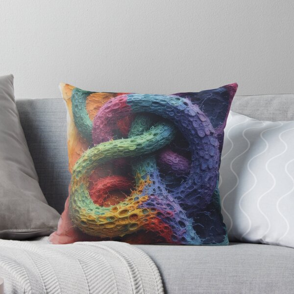 Item preview, Colorful, textured, connected rings abstraction designed and sold by Mianku | Für das Leben.