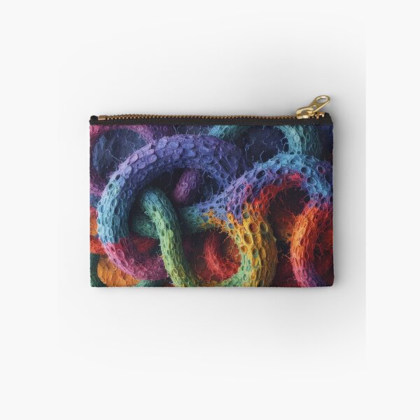 Item preview, Colorful, textured, connected rings abstraction designed and sold by Mianku | Für das Leben.