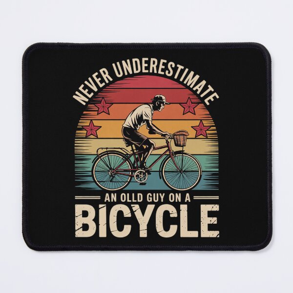 Item preview, Never Underestimate An Old Guy On Bicycle Cycling Mens designed and sold by AquaKiev.
