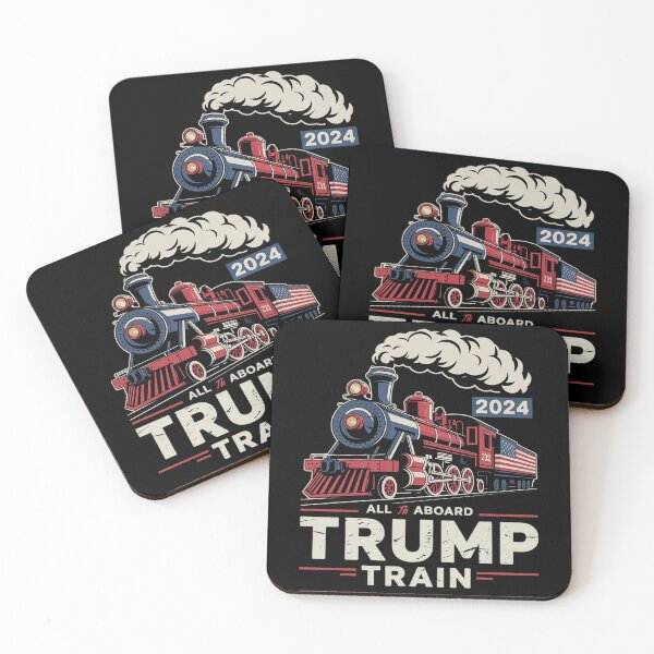 Item preview, All Aboard The Trump Train American Flag Trump designed and sold by FadeOfThrone.