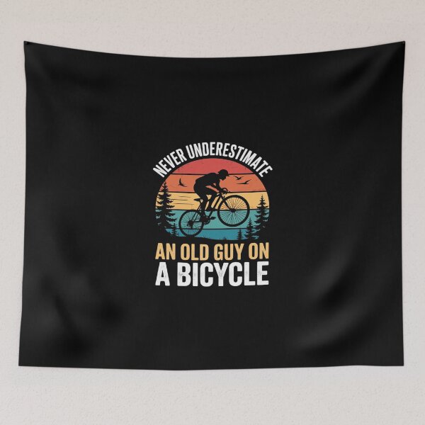 Item preview, Never Underestimate An Old Guy On Bicycle Cycling Mens  designed and sold by SyntaxClaw.