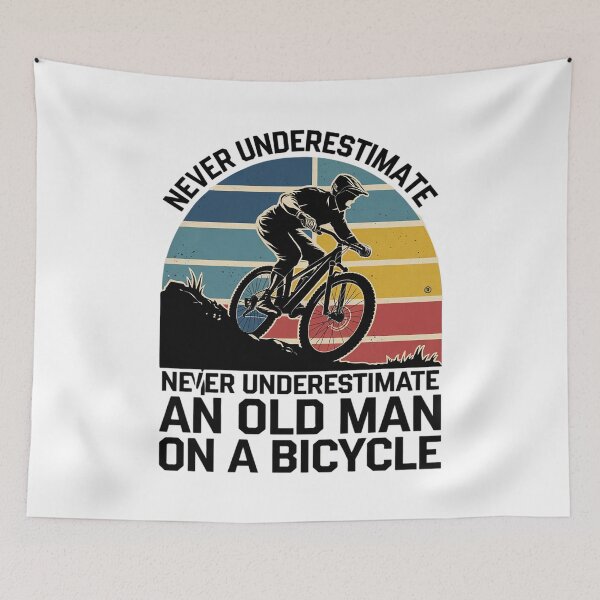 Item preview, Never Underestimate An Old Man Bicycle Riding Cyclist Mens  designed and sold by MarryIsMonth.