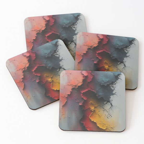 Item preview, Abstract color spectrum with textured cracks designed and sold by Mianku | Für das Leben.