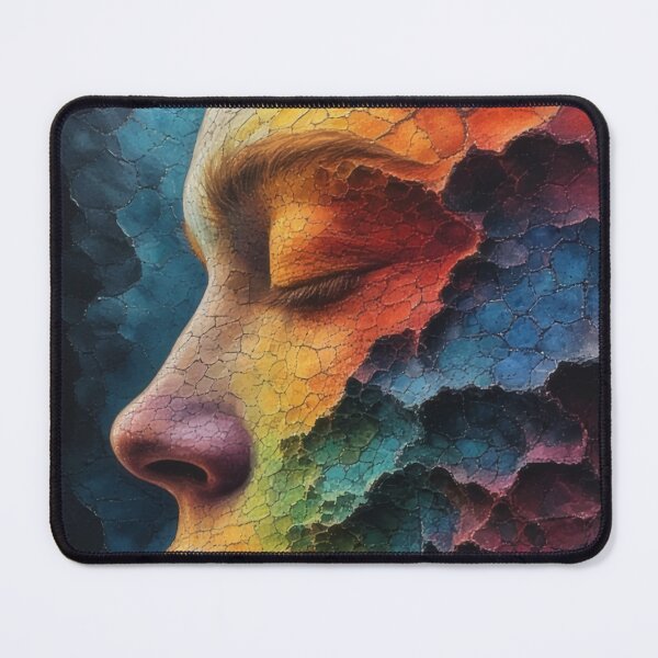 Item preview, Woman's face in rainbow colors with texture designed and sold by Mianku | Für das Leben.