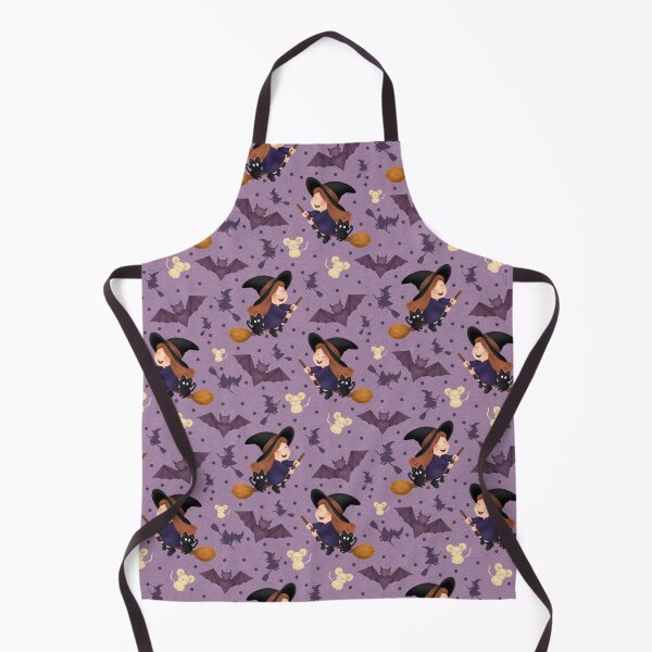 Item preview, Noa, the Witch That Can’t Be Scary – Cute Magical Pattern designed and sold by AnnikaisDrawing.