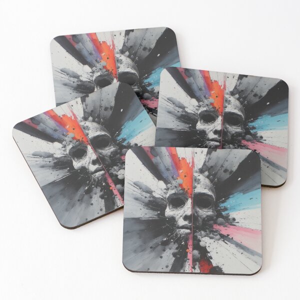 Item preview, Fragmented skull broken down into colors designed and sold by Mianku | Für das Leben.