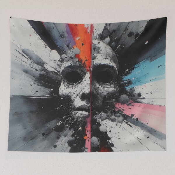 Item preview, Fragmented skull broken down into colors designed and sold by Mianku | Für das Leben.
