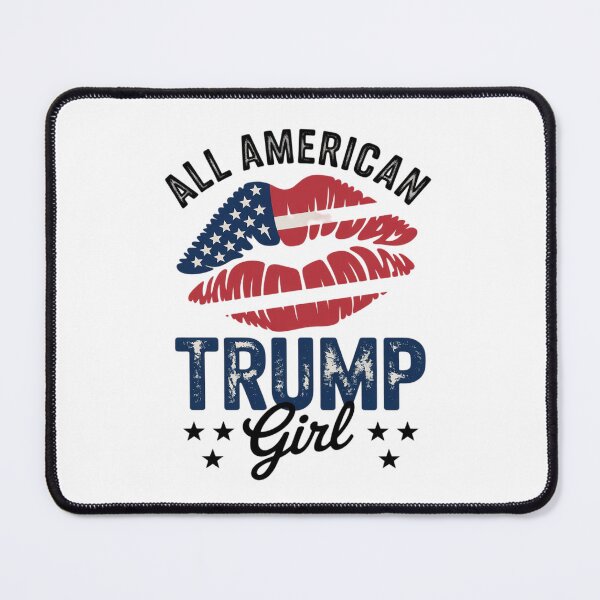 Item preview, All American Trump Girl USA Flag Lips GOP Vote designed and sold by FadeOfThrone.