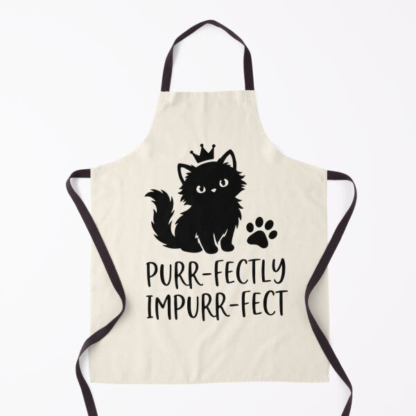 Item preview, Purr-fectly Impurr-fect — Cute Cat Pun designed and sold by Afridi Art House.