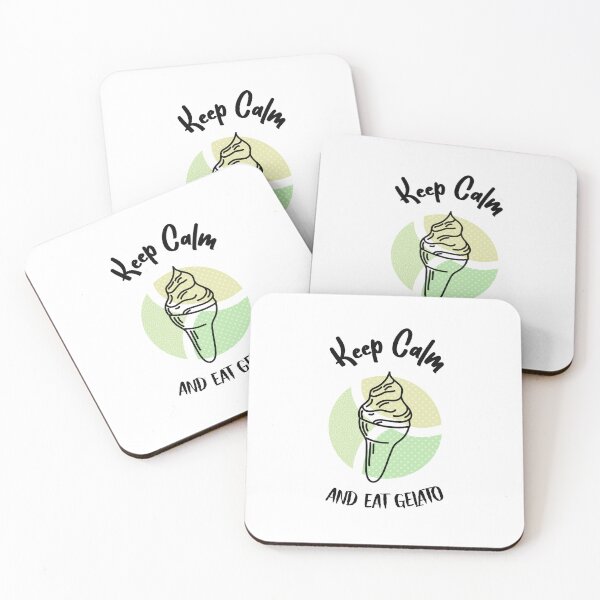 Item preview, Keep Calm and Eat Gelato – Italian Dessert Lover Design designed and sold by VinoVibesApp.