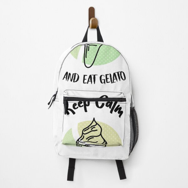 Item preview, Keep Calm and Eat Gelato – Italian Dessert Lover Design designed and sold by VinoVibesApp.