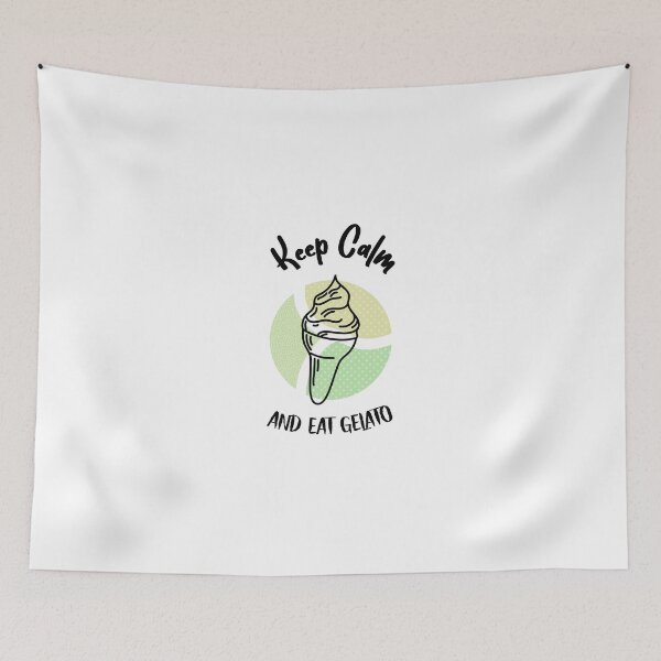 Item preview, Keep Calm and Eat Gelato – Italian Dessert Lover Design designed and sold by VinoVibesApp.