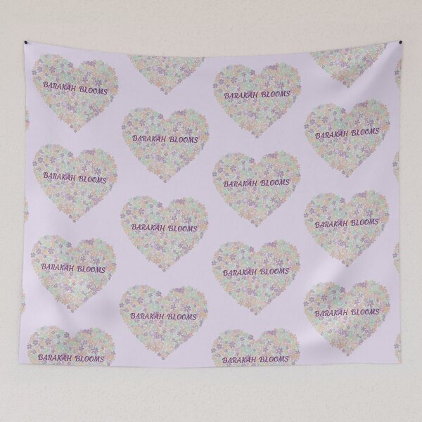 Item preview, Barakah Blooms – Pastel Floral Heart Illustration designed and sold by D-Islamic.
