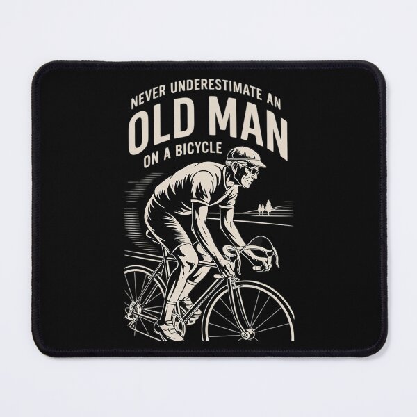 Item preview, Old Man on a Bicycle Cycling designed and sold by AquaKiev.