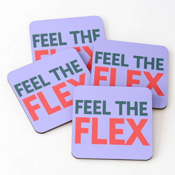 Item preview, Feel the Flex Fitness Motivational Quote Design designed and sold by GlidedFeather.