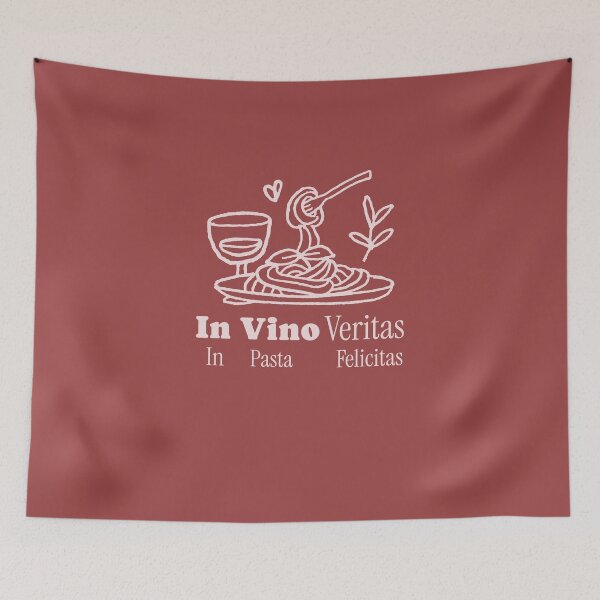 Item preview, In Vino Veritas, In Pasta Felicitas – Italian Food Lover designed and sold by VinoVibesApp.