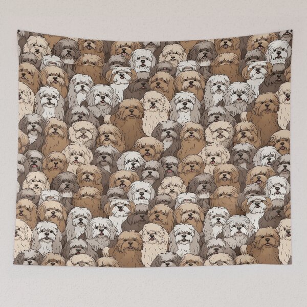 Item preview, My Lhasa Apso loving family designed and sold by LoversCovers.